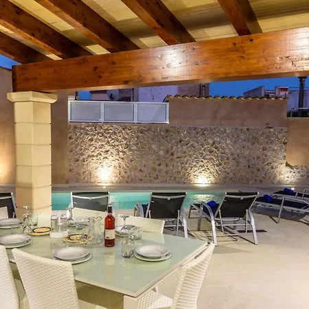 Historic Townhouse Casa Roca Horta 4 Bedrooms Sun Terrace Town Mountain Views * Pollenca